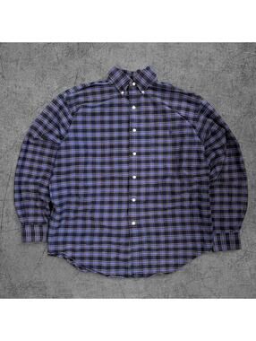 Vintage Polo Ralph Lauren ‘Big Shirt’ Navy Flannel